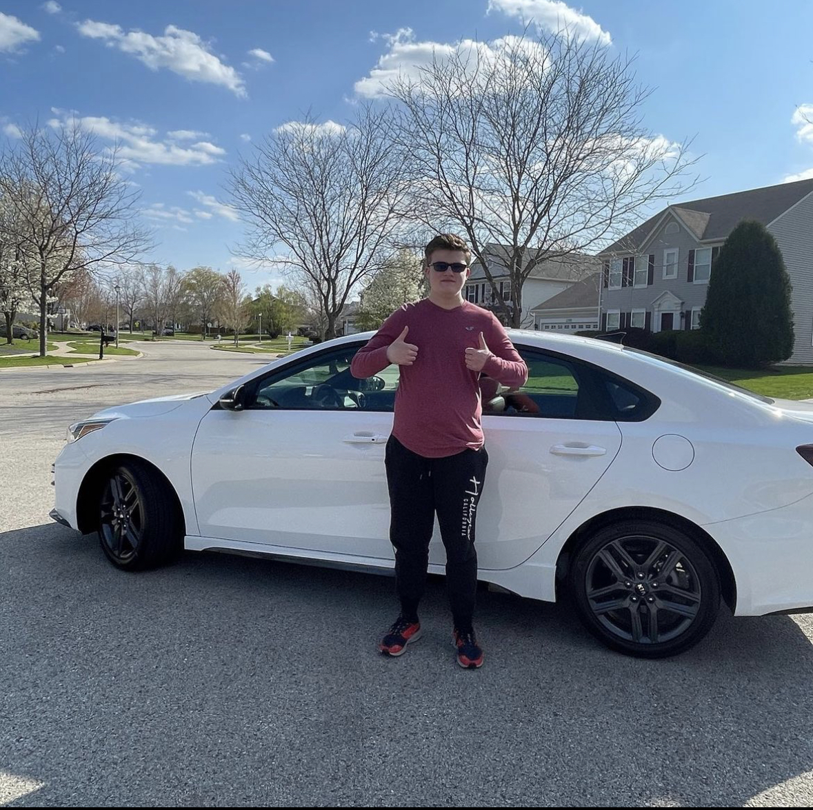 Me standing next to my car